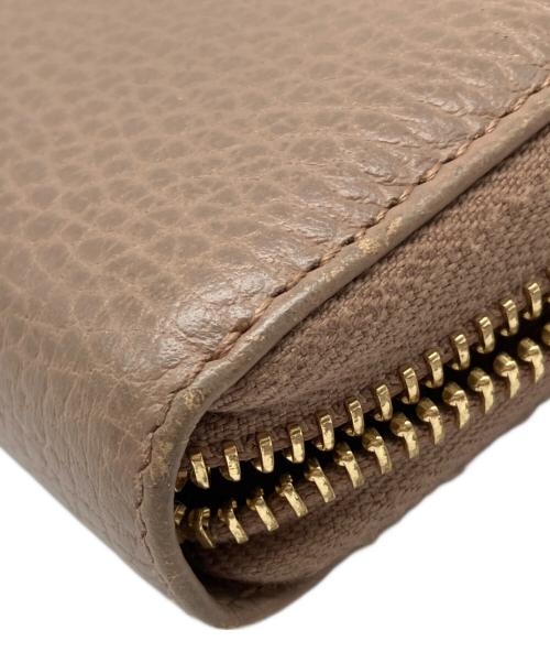 GUCCI（グッチ）GUCCI (グッチ) ダブルG　ジップアラウンドウォレット ベージュの古着・服飾アイテム