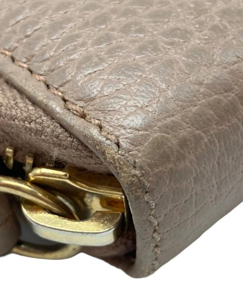 GUCCI（グッチ）GUCCI (グッチ) ダブルG　ジップアラウンドウォレット ベージュの古着・服飾アイテム