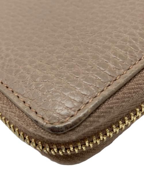 GUCCI（グッチ）GUCCI (グッチ) ダブルG　ジップアラウンドウォレット ベージュの古着・服飾アイテム