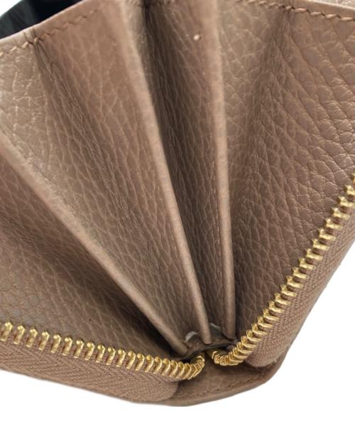 GUCCI（グッチ）GUCCI (グッチ) ダブルG　ジップアラウンドウォレット ベージュの古着・服飾アイテム