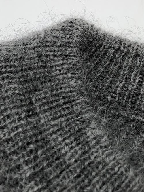 BATONER（バトナ―）BATONER (バトナ―) 厚手ニット　キッズモヘアシグネチャークルーネック グレー サイズ:1の古着・服飾アイテム