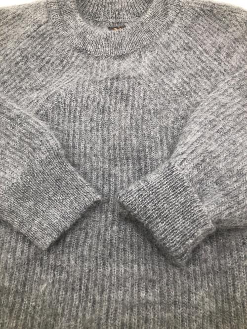BATONER（バトナ―）BATONER (バトナ―) 厚手ニット　キッズモヘアシグネチャークルーネック グレー サイズ:1の古着・服飾アイテム