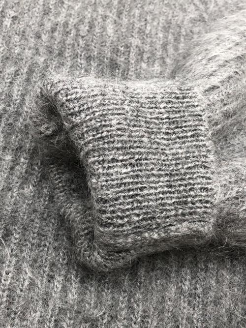 BATONER（バトナ―）BATONER (バトナ―) 厚手ニット　キッズモヘアシグネチャークルーネック グレー サイズ:1の古着・服飾アイテム