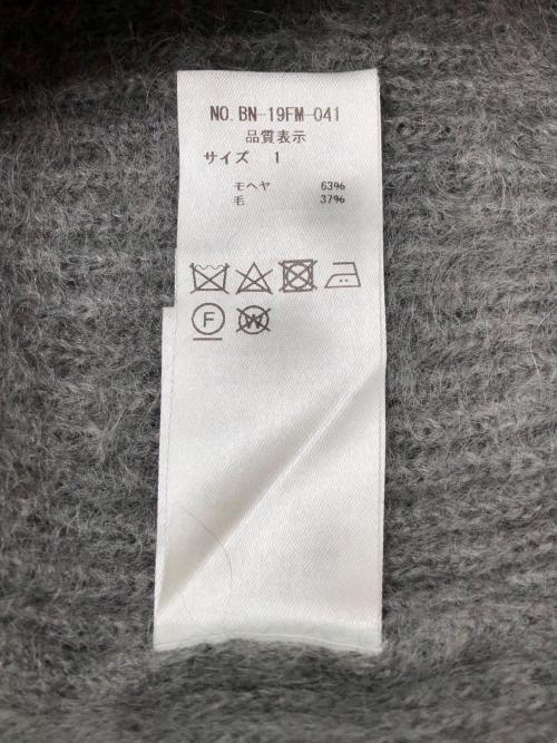 BATONER（バトナ―）BATONER (バトナ―) 厚手ニット　キッズモヘアシグネチャークルーネック グレー サイズ:1の古着・服飾アイテム