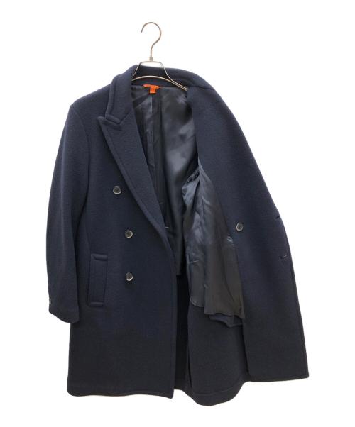 BARENA（バレナ）BARENA (バレナ) ダブルコート　Double Breasted Overcoat ネイビー サイズ:46の古着・服飾アイテム