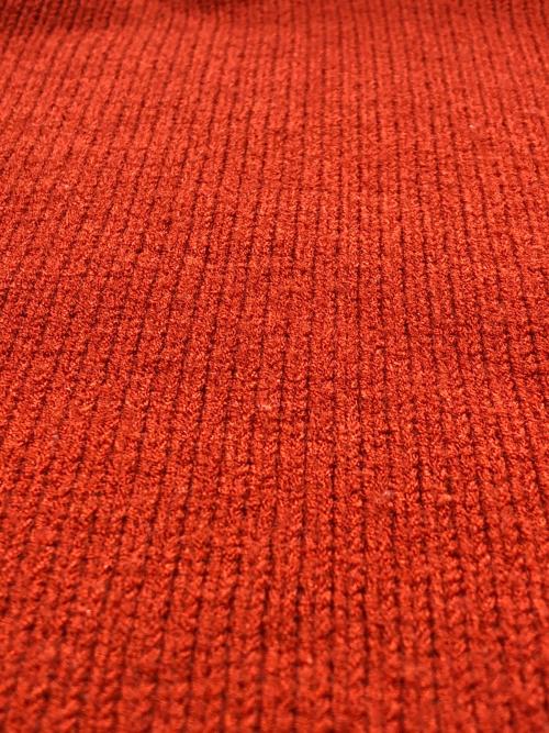 STONE ISLAND（ストーンアイランド）STONE ISLAND (ストーンアイランド) 厚手ニット V/N RIB KNIT レッド サイズ:Sの古着・服飾アイテム