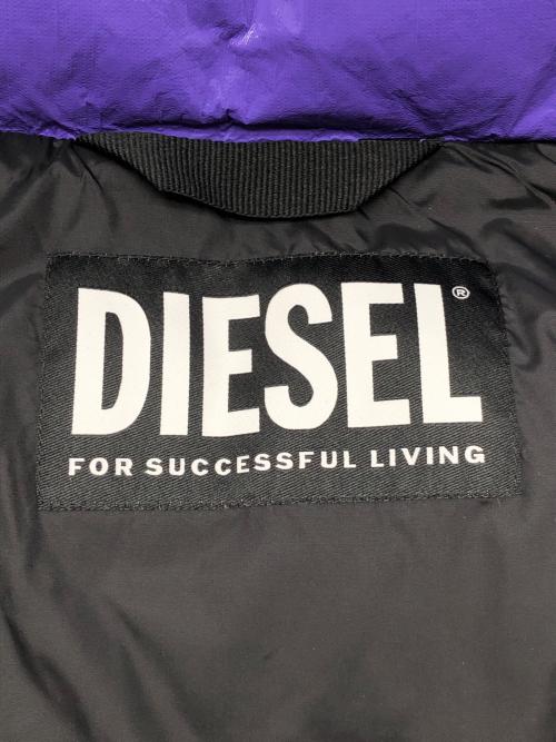 DIESEL（ディーゼル）DIESEL (ディーゼル) 中綿ベスト パープル サイズ:XXSの古着・服飾アイテム