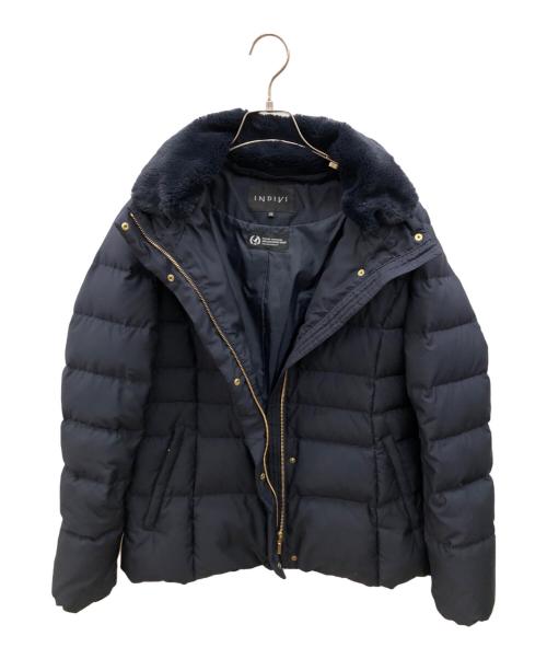 INDIVI（インディヴィ）INDIVI (インディヴィ) ダウンジャケット ネイビー サイズ:38の古着・服飾アイテム