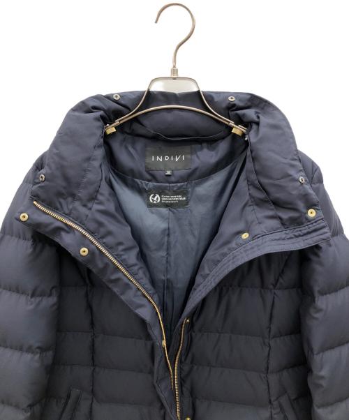 INDIVI（インディヴィ）INDIVI (インディヴィ) ダウンジャケット ネイビー サイズ:38の古着・服飾アイテム