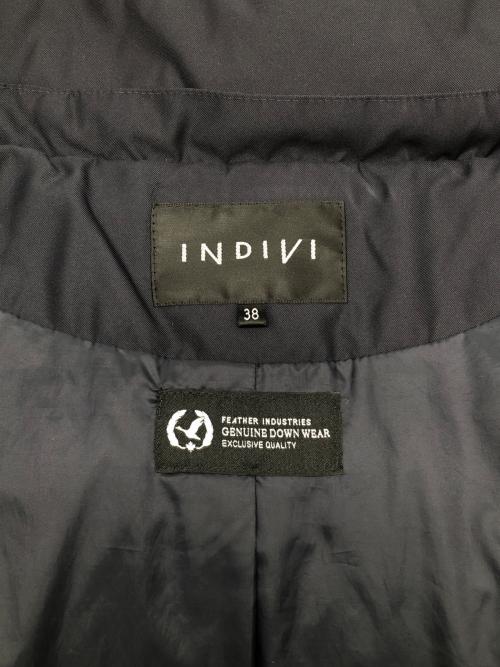 INDIVI（インディヴィ）INDIVI (インディヴィ) ダウンジャケット ネイビー サイズ:38の古着・服飾アイテム