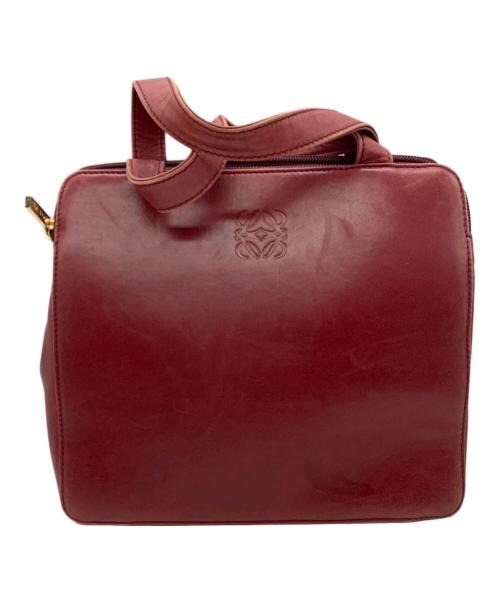 LOEWE（ロエベ）LOEWE (ロエベ) ハンドバッグ ワインレッドの古着・服飾アイテム