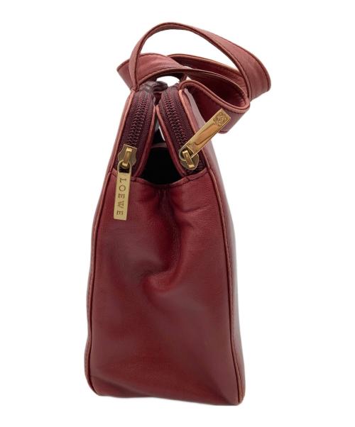 LOEWE（ロエベ）LOEWE (ロエベ) ハンドバッグ ワインレッドの古着・服飾アイテム
