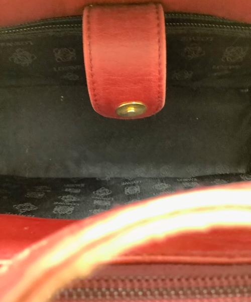 LOEWE（ロエベ）LOEWE (ロエベ) ハンドバッグ ワインレッドの古着・服飾アイテム