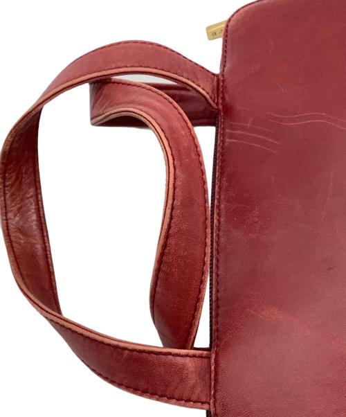 LOEWE（ロエベ）LOEWE (ロエベ) ハンドバッグ ワインレッドの古着・服飾アイテム
