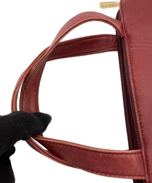 LOEWE（ロエベ）LOEWE (ロエベ) ハンドバッグ ワインレッドの古着・服飾アイテム