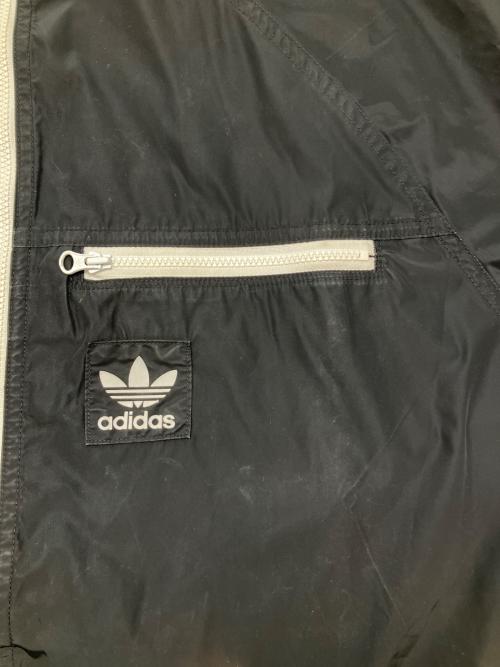 adidas（アディダス）adidas (アディダス) クラシックスウインドブレーカー ブラック×ホワイト サイズ:Ｍの古着・服飾アイテム
