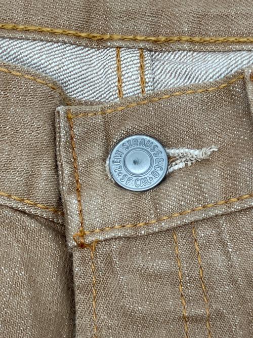 LEVI'S（リーバイス）LEVI'S (リーバイス) 00s先染め501デニムパンツ　2003年3月製　釦裏359 キャメル サイズ:W32×L32の古着・服飾アイテム