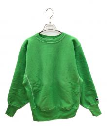 Champion REVERSE WEAVE（チャンピオン リバース ウィーブ）の古着「90sクルーネックスウェット　古着」｜グリーン