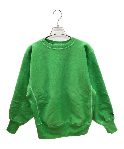 Champion REVERSE WEAVE（チャンピオン リバース ウィーブ）Champion REVERSE WEAVE (チャンピオン リバース ウィーブ) 90sクルーネックスウェット　古着 グリーン サイズ:Ｍの古着・服飾アイテム