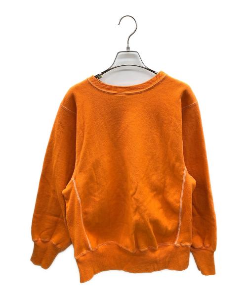 Champion REVERSE WEAVE（チャンピオン リバース ウィーブ）Champion REVERSE WEAVE (チャンピオン リバース ウィーブ) 90sクルーネックスウェット　古着 オレンジ サイズ:Ｍの古着・服飾アイテム