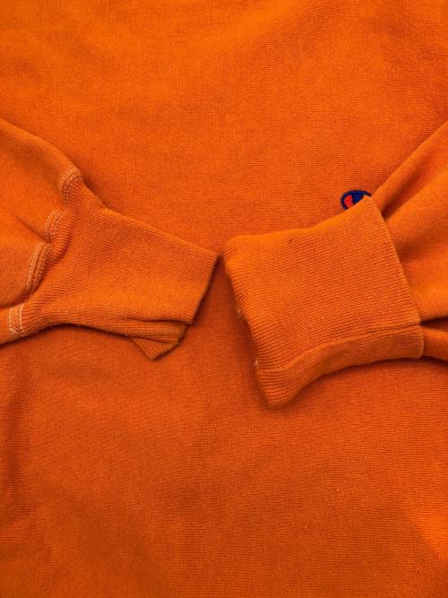 Champion REVERSE WEAVE（チャンピオン リバース ウィーブ）Champion REVERSE WEAVE (チャンピオン リバース ウィーブ) 90sクルーネックスウェット　古着 オレンジ サイズ:Ｍの古着・服飾アイテム