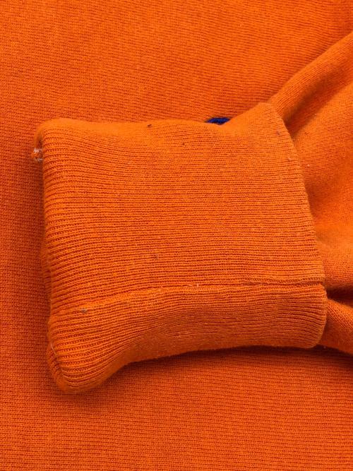 Champion REVERSE WEAVE（チャンピオン リバース ウィーブ）Champion REVERSE WEAVE (チャンピオン リバース ウィーブ) 90sクルーネックスウェット　古着 オレンジ サイズ:Ｍの古着・服飾アイテム
