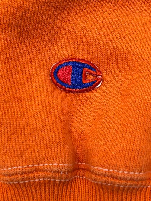 Champion REVERSE WEAVE（チャンピオン リバース ウィーブ）Champion REVERSE WEAVE (チャンピオン リバース ウィーブ) 90sクルーネックスウェット　古着 オレンジ サイズ:Ｍの古着・服飾アイテム
