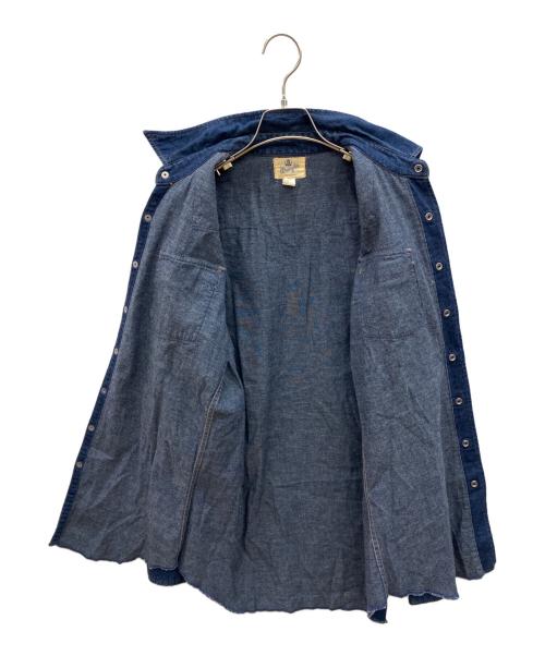 Wrangler（ラングラー）Wrangler (ラングラー) デニムウエスタンシャツ　復刻白タグ ネイビー サイズ:15-16の古着・服飾アイテム