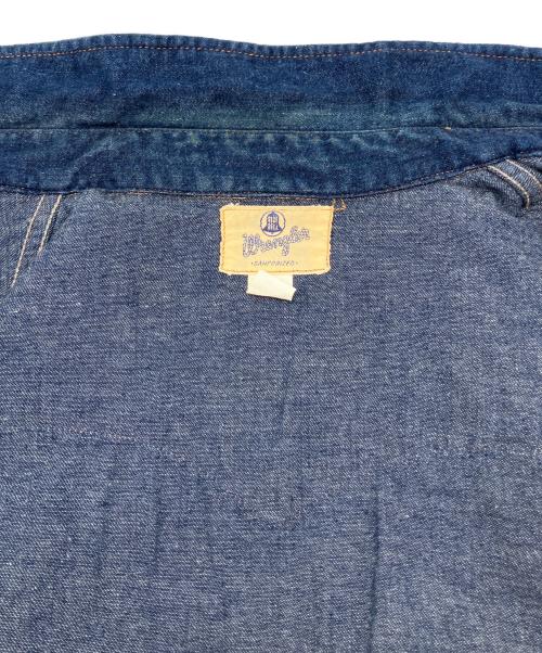 Wrangler（ラングラー）Wrangler (ラングラー) デニムウエスタンシャツ　復刻白タグ ネイビー サイズ:15-16の古着・服飾アイテム