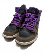 NIKEナイキ）の古着「AIR JORDAN 1 MID」｜ブラウン×パープル