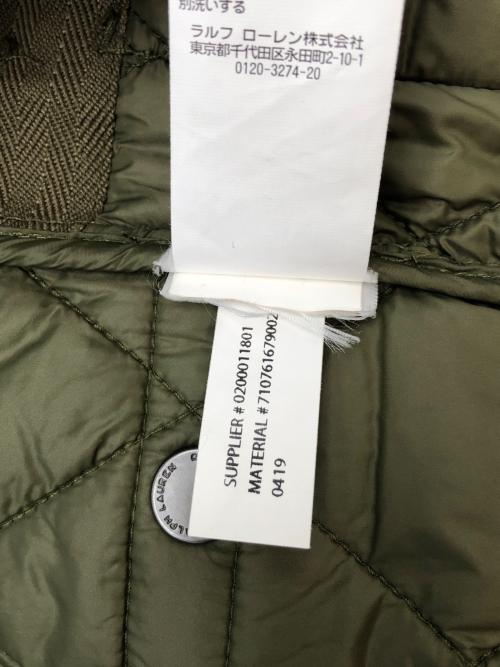 POLO RALPH LAUREN（ポロ・ラルフローレン）POLO RALPH LAUREN (ポロ・ラルフローレン) キルティングジャケット グリーン サイズ:Lの古着・服飾アイテム