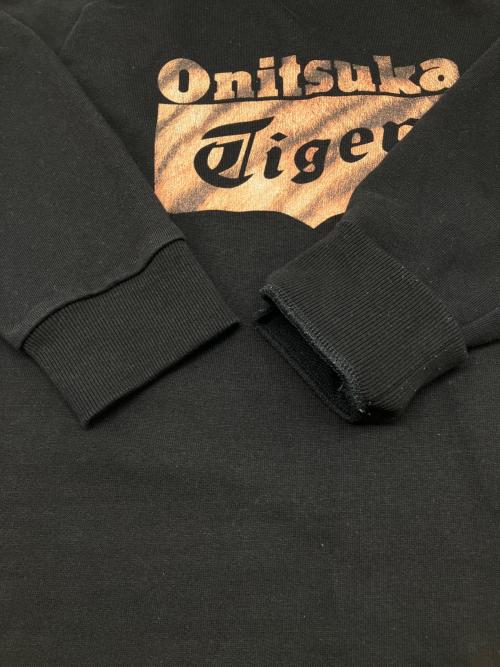 Onitsuka Tiger（オニツカタイガー）Onitsuka Tiger (オニツカタイガー) プルオーバーパーカー ブラック サイズ:Ｍの古着・服飾アイテム