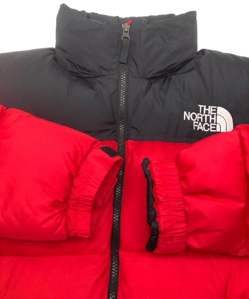 THE NORTH FACE（ザ ノース フェイス）THE NORTH FACE (ザ ノース フェイス) ダウンジャケット ヌプシジャケット レッド×ブラック サイズ:Lの古着・服飾アイテム
