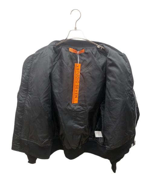 studio seven（スタジオセブン）studio seven (スタジオセブン) MA-1ジャケット ブラック サイズ:L 未使用品の古着・服飾アイテム