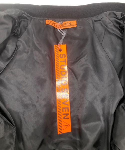 studio seven（スタジオセブン）studio seven (スタジオセブン) MA-1ジャケット ブラック サイズ:L 未使用品の古着・服飾アイテム