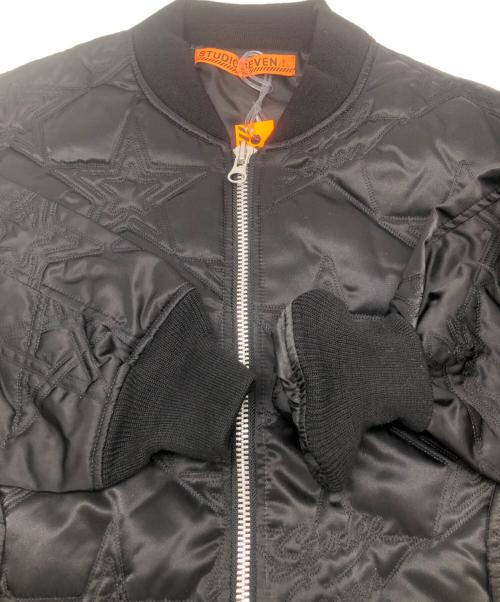 studio seven（スタジオセブン）studio seven (スタジオセブン) MA-1ジャケット ブラック サイズ:L 未使用品の古着・服飾アイテム