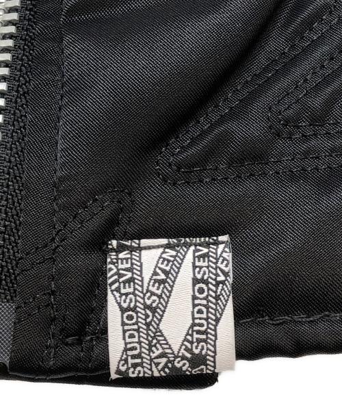 studio seven（スタジオセブン）studio seven (スタジオセブン) MA-1ジャケット ブラック サイズ:L 未使用品の古着・服飾アイテム