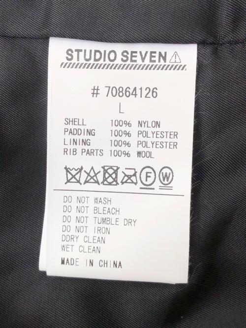 studio seven（スタジオセブン）studio seven (スタジオセブン) MA-1ジャケット ブラック サイズ:L 未使用品の古着・服飾アイテム