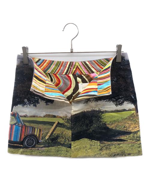 PAUL SMITH（ポールスミス）PAUL SMITH (ポールスミス) ミニスカート プリント総柄 Y2K マルチカラー サイズ:40の古着・服飾アイテム