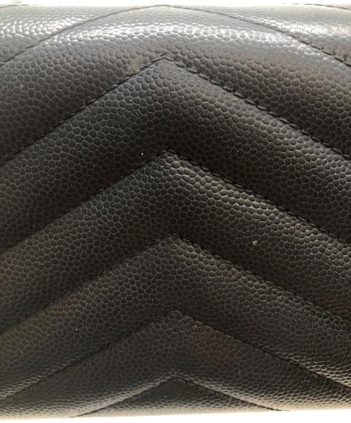 Saint Laurent Paris（サンローランパリ）Saint Laurent Paris (サンローランパリ) 3つ折り財布 ブラックの古着・服飾アイテム