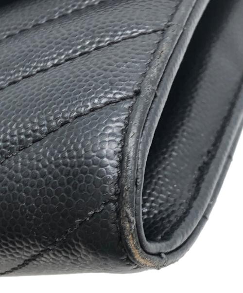 Saint Laurent Paris（サンローランパリ）Saint Laurent Paris (サンローランパリ) 3つ折り財布 ブラックの古着・服飾アイテム