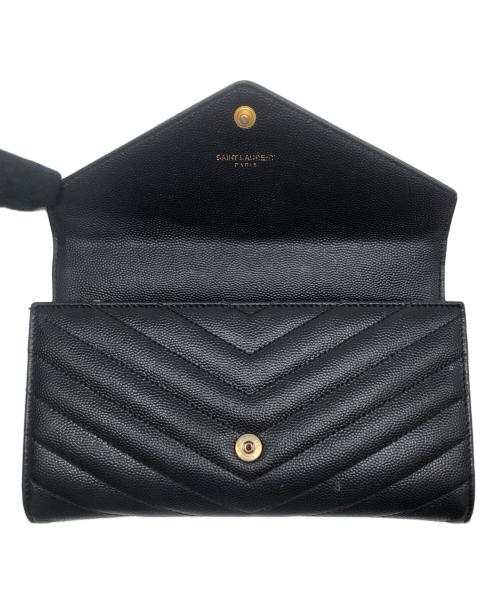 Saint Laurent Paris（サンローランパリ）Saint Laurent Paris (サンローランパリ) 3つ折り財布 ブラックの古着・服飾アイテム