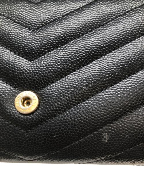 Saint Laurent Paris（サンローランパリ）Saint Laurent Paris (サンローランパリ) 3つ折り財布 ブラックの古着・服飾アイテム