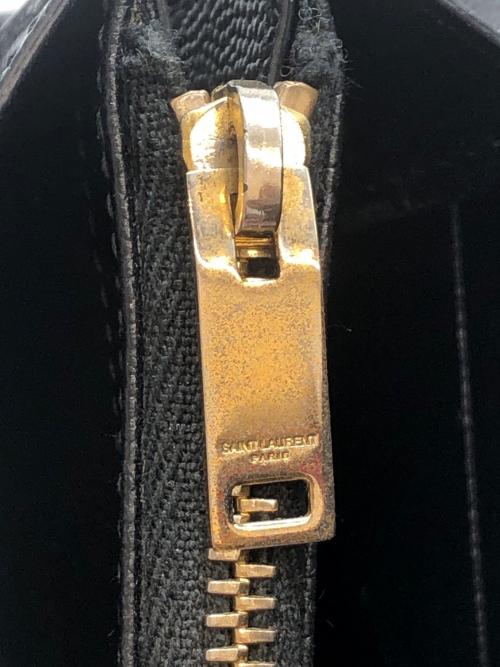 Saint Laurent Paris（サンローランパリ）Saint Laurent Paris (サンローランパリ) 3つ折り財布 ブラックの古着・服飾アイテム