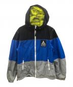 DIESELディーゼル）の古着「ウインドブレーカー」｜ブルー×グレー×ブラック