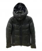 AZ by junhashimotoエーゼイ バイ ジュンハシモト）の古着「レザーダウンジャケット」｜ブラック