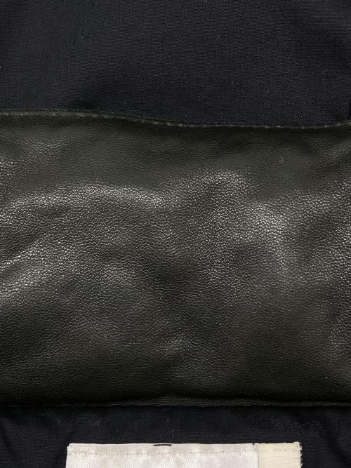 AZ by junhashimoto（エーゼイ バイ ジュンハシモト）AZ by junhashimoto (エーゼイ バイ ジュンハシモト) レザーダウンジャケット ブラック サイズ:Sの古着・服飾アイテム