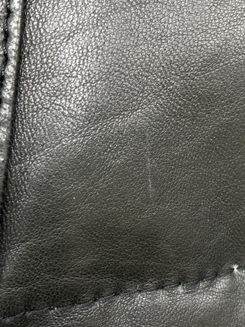 AZ by junhashimoto（エーゼイ バイ ジュンハシモト）AZ by junhashimoto (エーゼイ バイ ジュンハシモト) レザーダウンジャケット ブラック サイズ:Sの古着・服飾アイテム