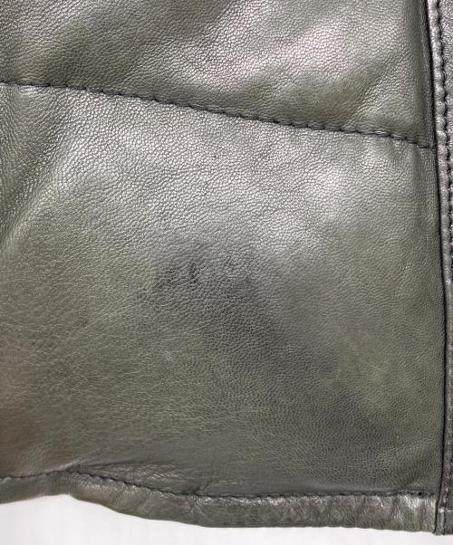 AZ by junhashimoto（エーゼイ バイ ジュンハシモト）AZ by junhashimoto (エーゼイ バイ ジュンハシモト) レザーダウンジャケット ブラック サイズ:Sの古着・服飾アイテム