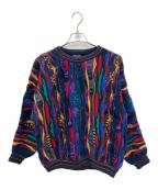 Emarooエマルー）の古着「90s 3Dニット　古着」｜マルチカラー